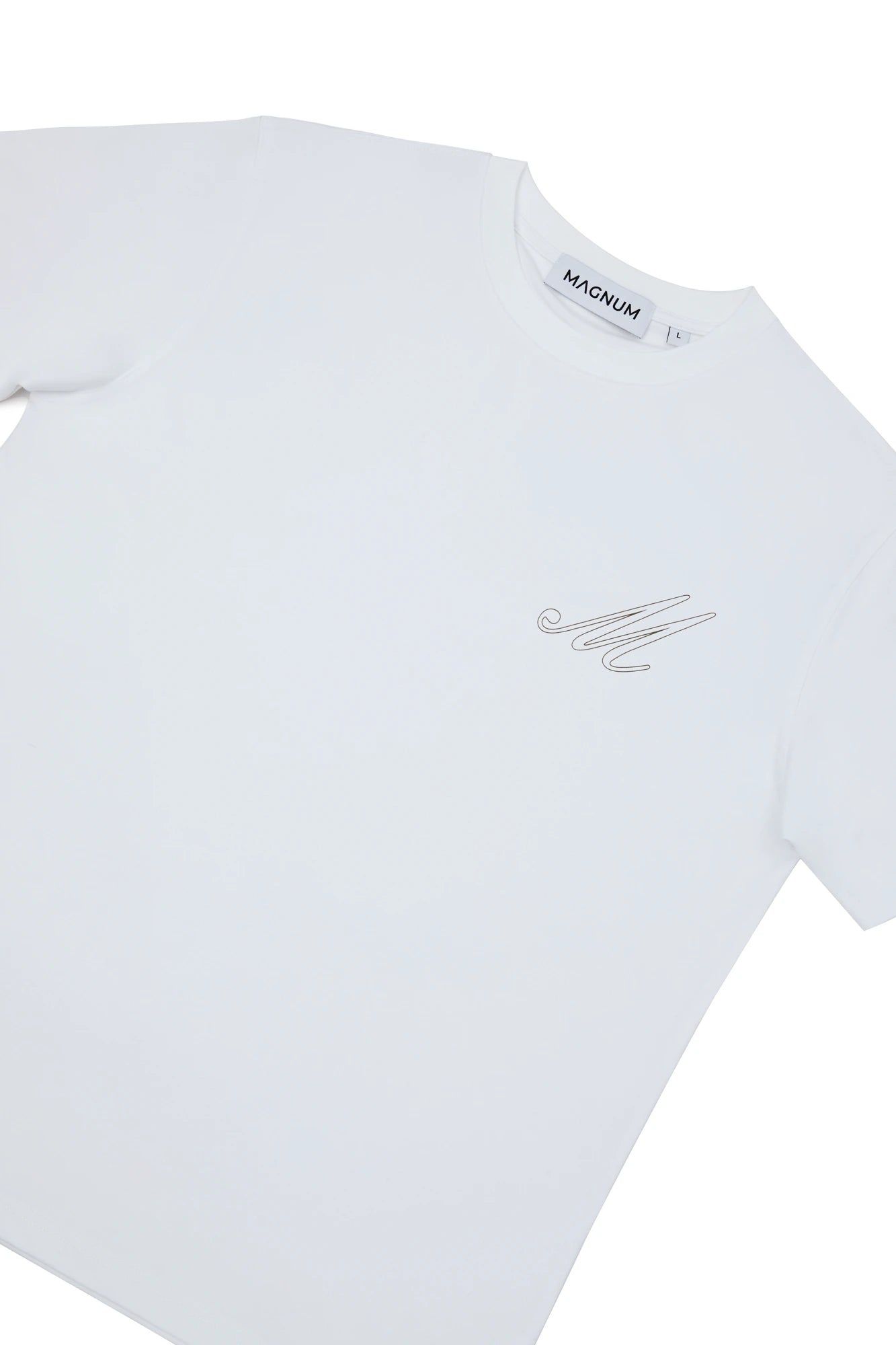 Magnum Man Cotton T-shirt White with Cactoid print