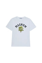 Magnum Man Cotton T-shirt White with Costa print front