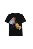 Magnum Man Apollo Cotton T-shirt Black with butterfly print