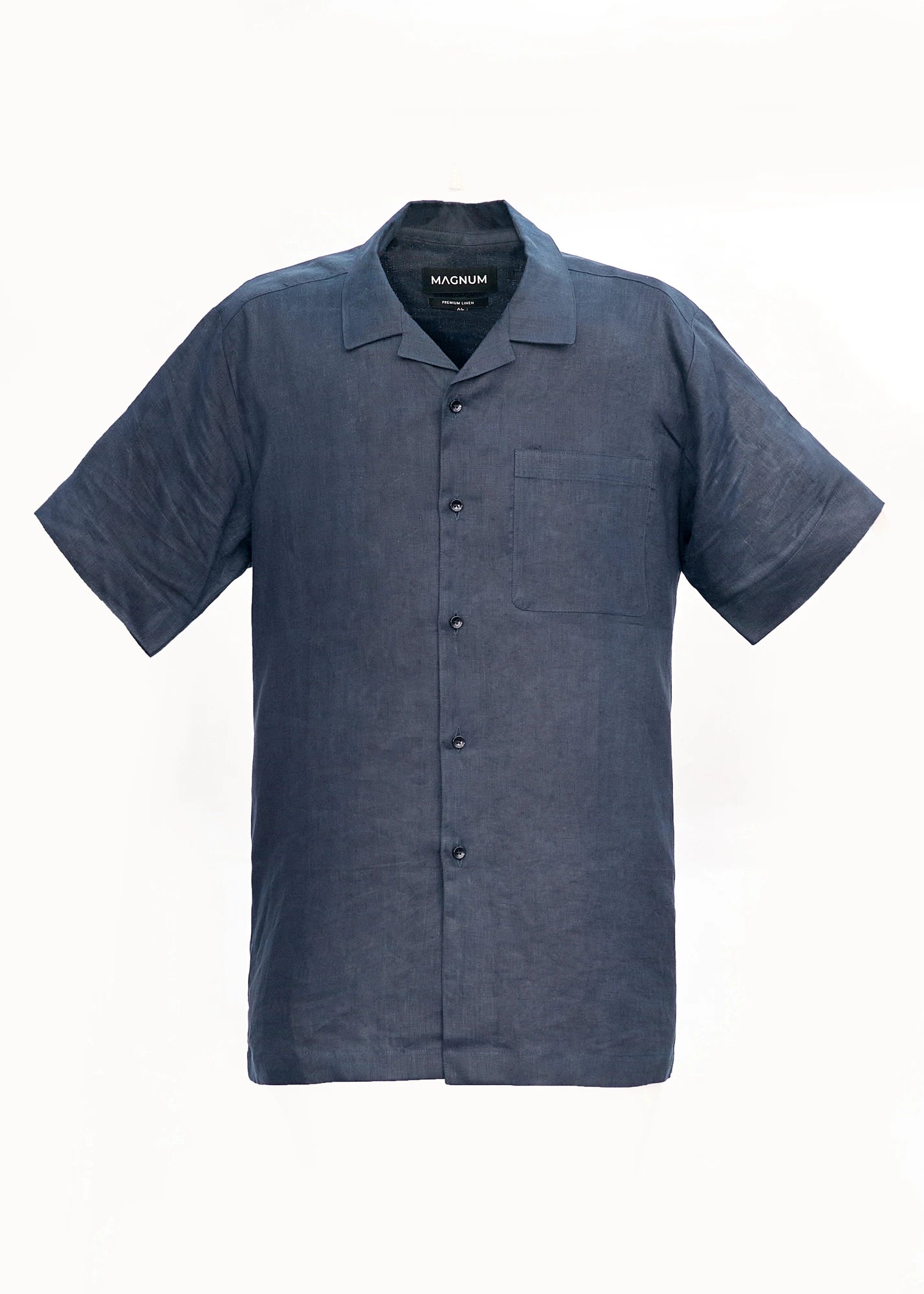 Short Sleeve Linen Shirt front